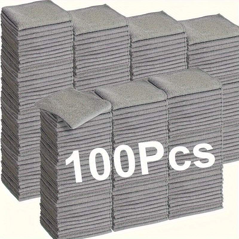 Ultra zachte microvezel poetsdoeken – 100 stuks – Absorberend & krasvrij