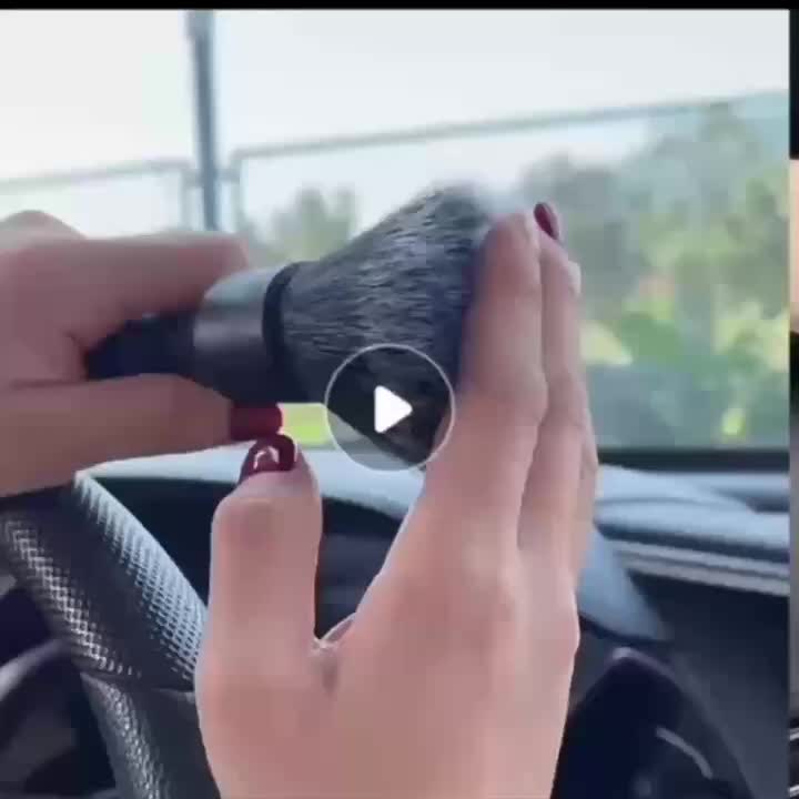 1pc Car Interior Detailing Brush, Soft Bristle Cleaning Brush Dusting Brush, Car Interior Cleaning Tool, Auto Detail Brush Car Dash Duster Brush (Black)