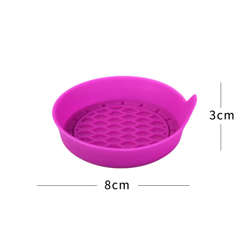 Creative Silicone Car Coaster with Rhinestones