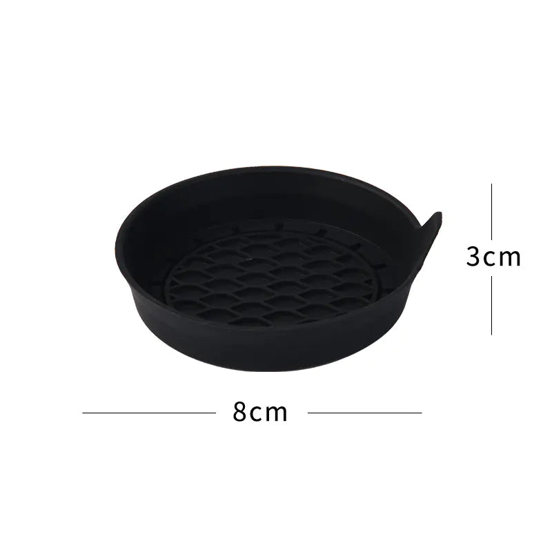 Creative Silicone Car Coaster with Rhinestones