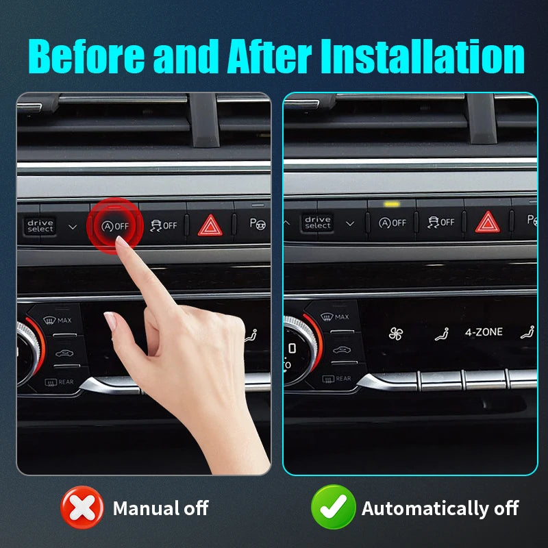 For AUDI A4 A5 Q5 Q5L Car Automatic Stop Start Engine System Off Close Control Sensor Plug Smart Stop Cancel Auto Accessorie