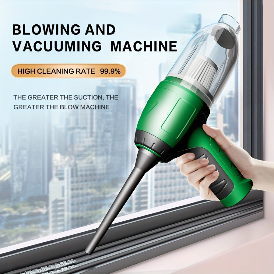 Mini Powerful Car Vacuum Cleaner, Wireless Cleaning Blow-drying Integrated Handheld Vacuum Cleaner, For Home Furniture Keyboard Sofa Cleaning Supplies