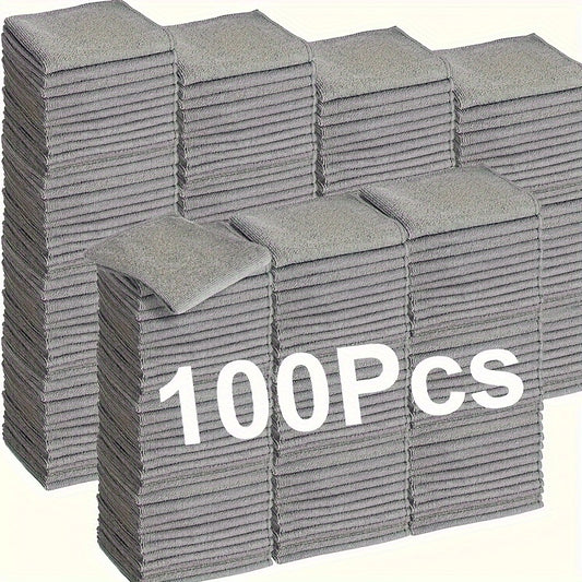 Ultra zachte microvezel poetsdoeken – 100 stuks – Absorberend & krasvrij