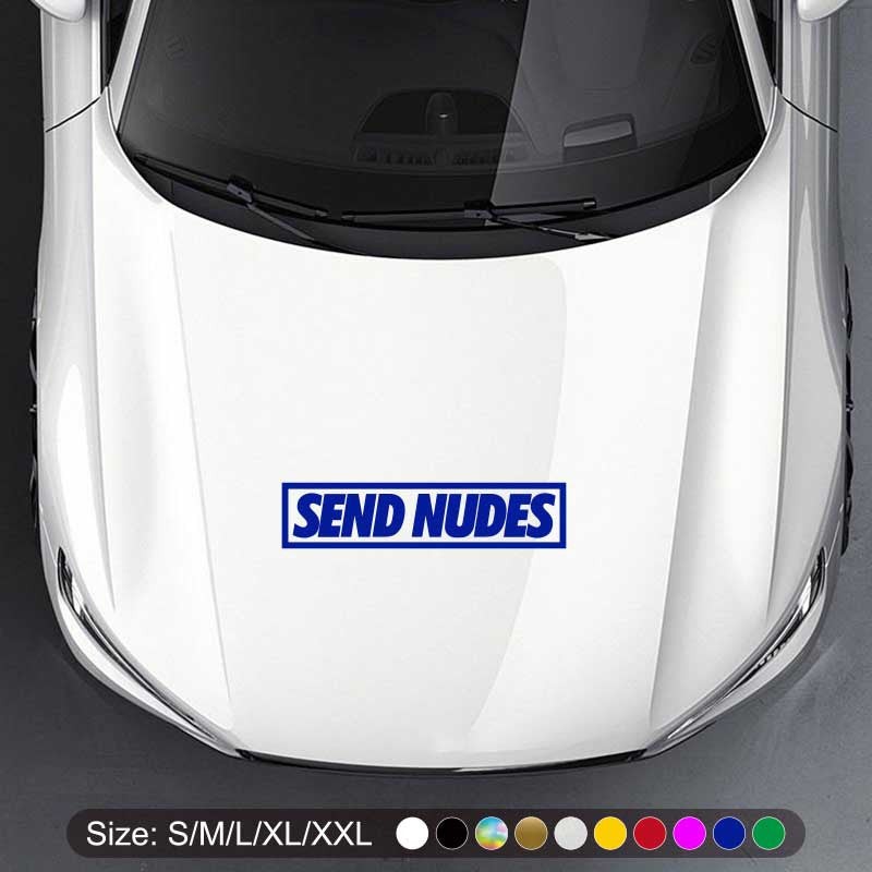 Make a Bold Statement with These Stylish 'Send Nudes' Car Stickers!