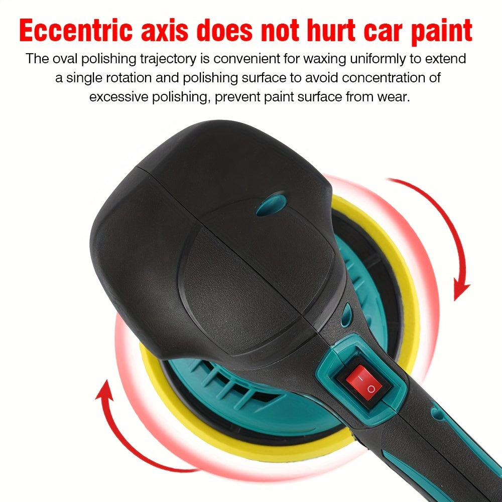 21V Buffer Polisher, 150mm Sand Disc Buffer Polisher for Car Detailing with Polish And Wax Function, 5000RPM, Electric Polishing Tools for Car And Furniture, Home Bathroom Wall Cleaning, Father's Day Gift