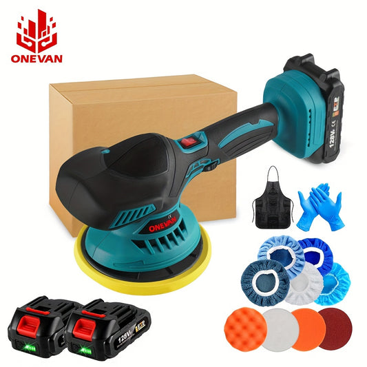 21V Buffer Polisher, 150mm Sand Disc Buffer Polisher for Car Detailing with Polish And Wax Function, 5000RPM, Electric Polishing Tools for Car And Furniture, Home Bathroom Wall Cleaning, Father's Day Gift