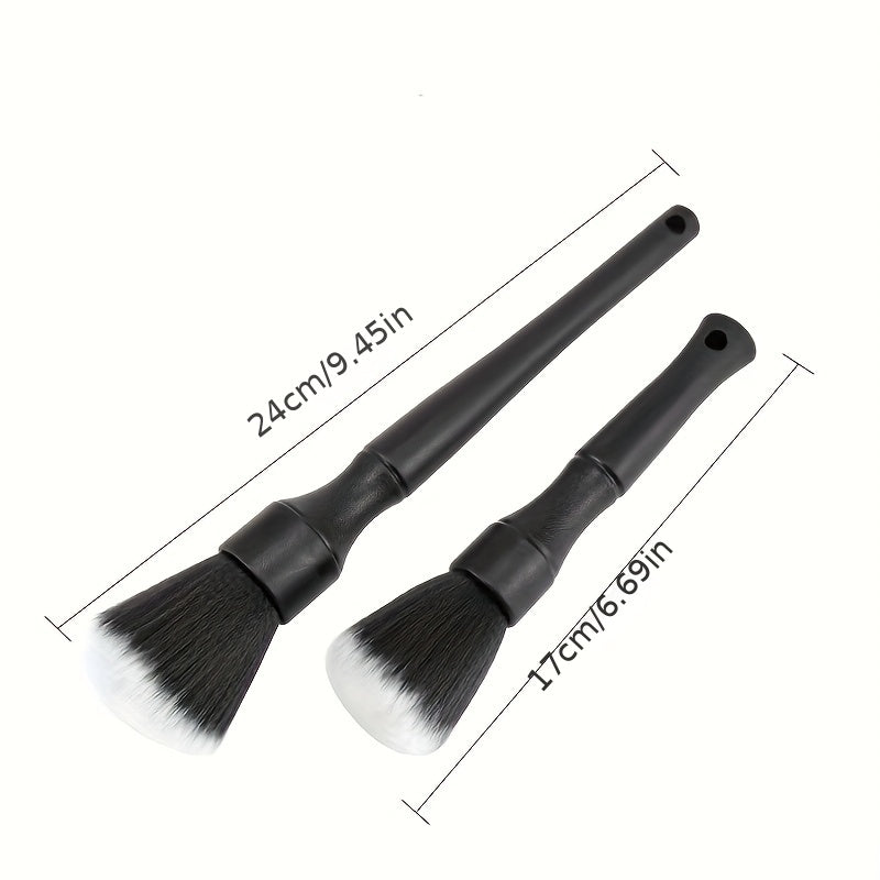 1pc Car Interior Detailing Brush, Soft Bristle Cleaning Brush Dusting Brush, Car Interior Cleaning Tool, Auto Detail Brush Car Dash Duster Brush (Black)
