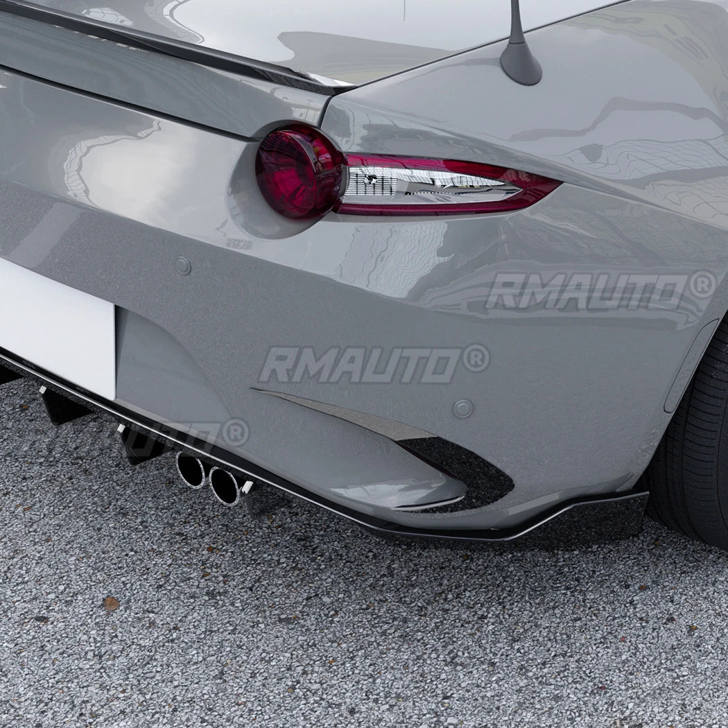 For Mazda MX-5 Miata ND 2016+ Body Kit Wind Knife Spoiler Tuning Air Blade Rear Bumper Side Splitter Car Accessories