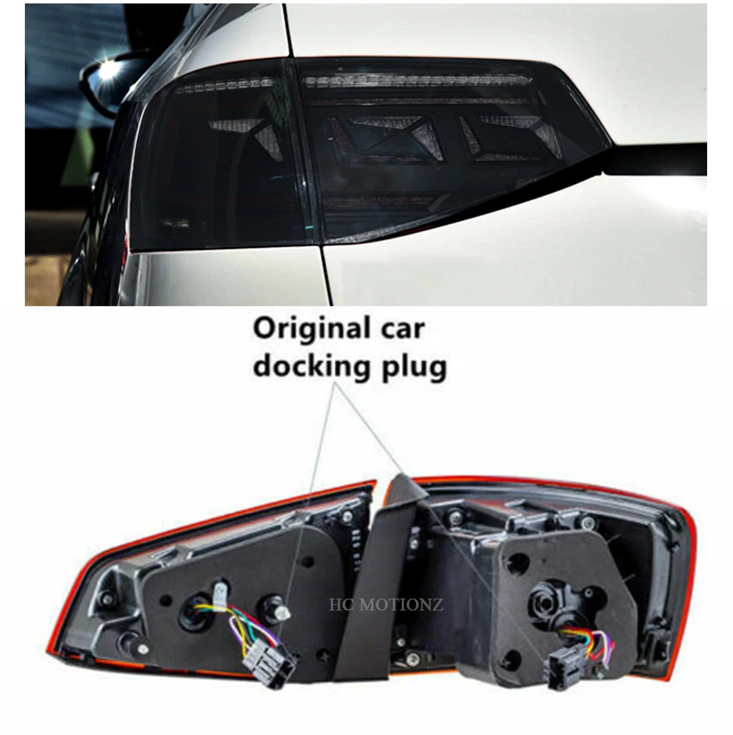 HCMOTIONZ Factory Car Accessories Day Running Lights Sagitar Vento Back Rear Lamp 2015-2018 LED Taillights for VW Jetta MK6