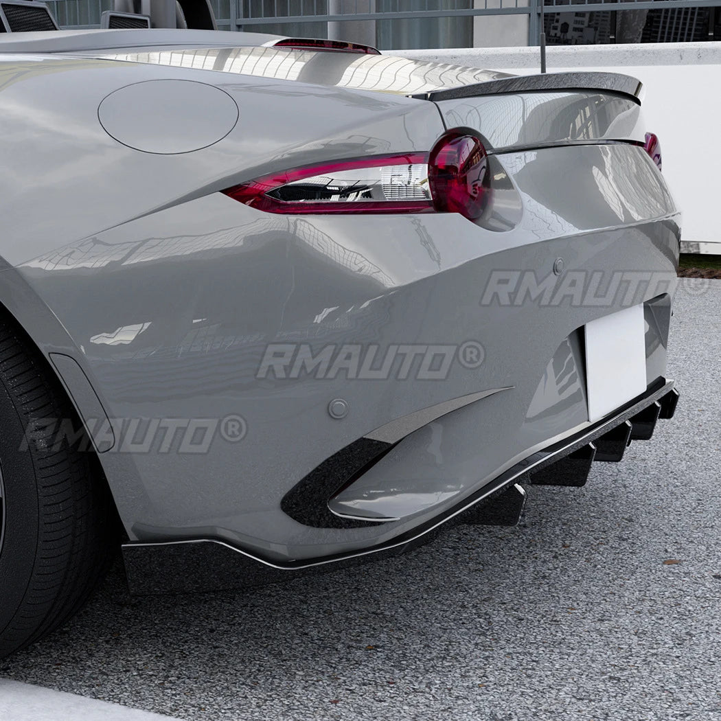 For Mazda MX-5 Miata ND 2016+ Body Kit Wind Knife Spoiler Tuning Air Blade Rear Bumper Side Splitter Car Accessories