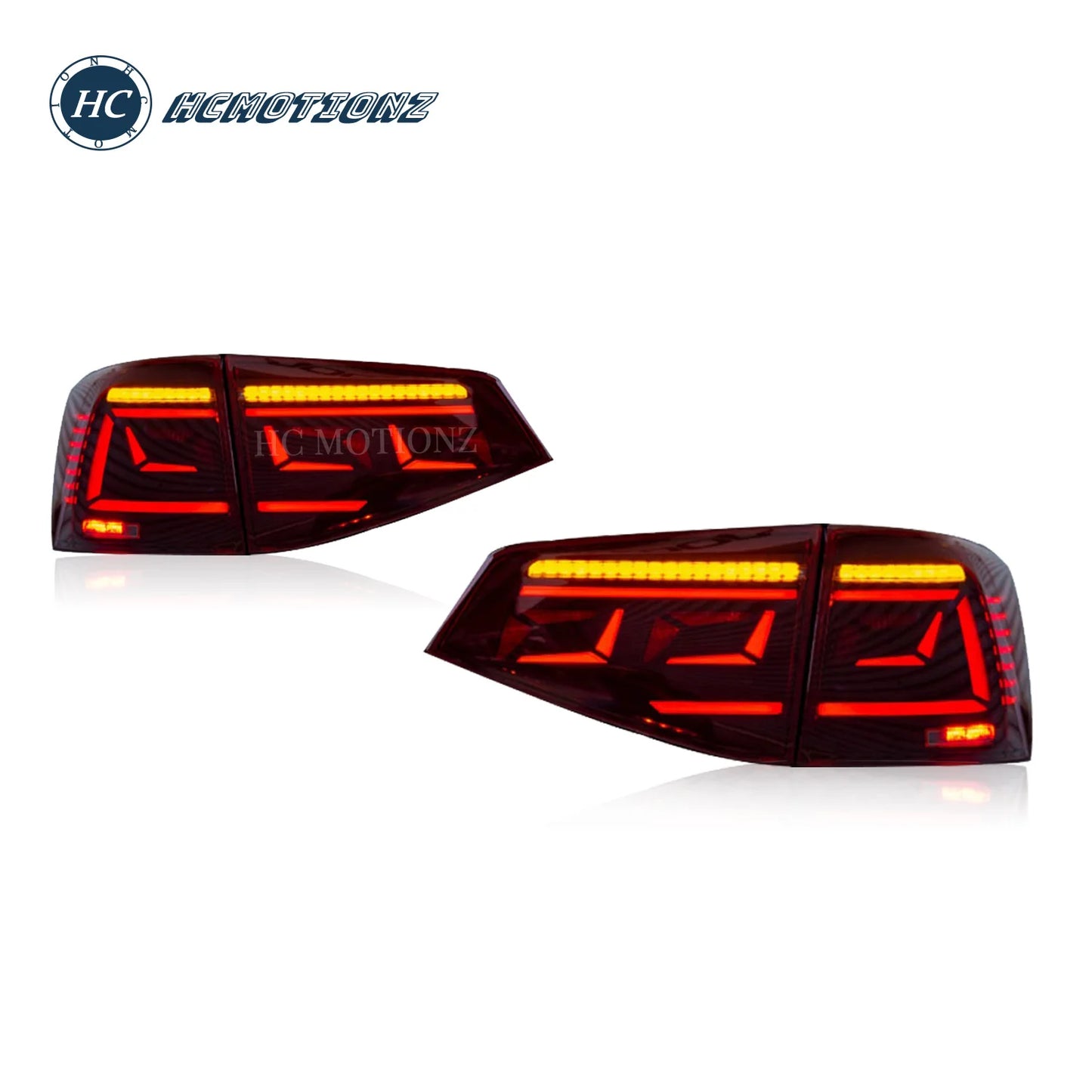 HCMOTIONZ Factory Car Accessories Day Running Lights Sagitar Vento Back Rear Lamp 2015-2018 LED Taillights for VW Jetta MK6