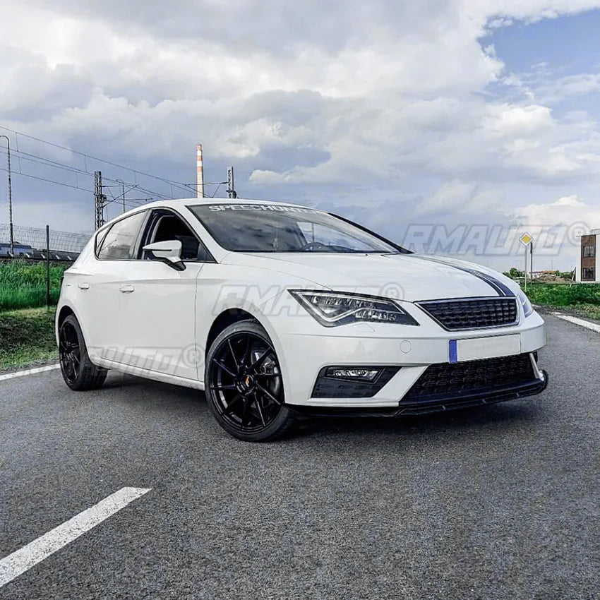 For Seat Leon MK3.5 2017-2019 Body Kit Front Bumper Spoiler Front Bumper Splitter Guard Cover Apron Car Accessories