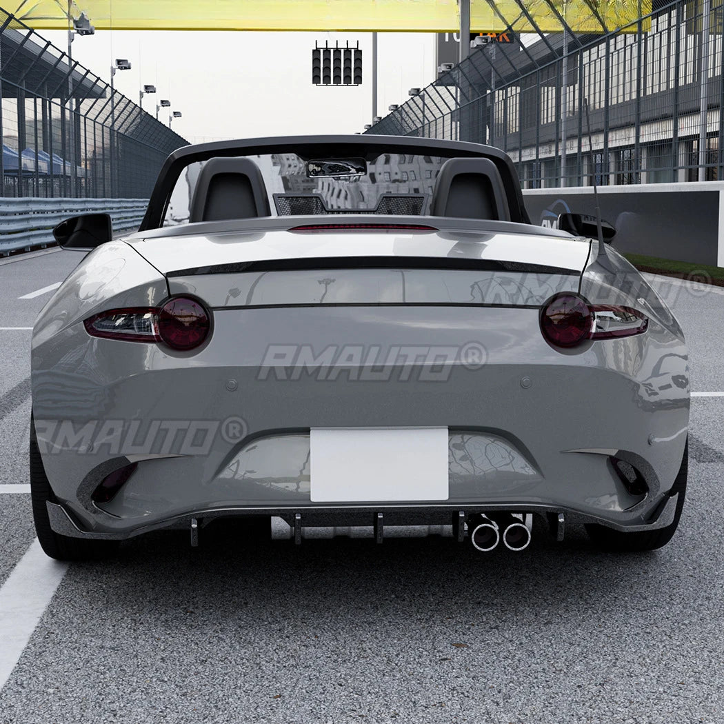 For Mazda MX-5 Miata ND 2016+ Body Kit Wind Knife Spoiler Tuning Air Blade Rear Bumper Side Splitter Car Accessories