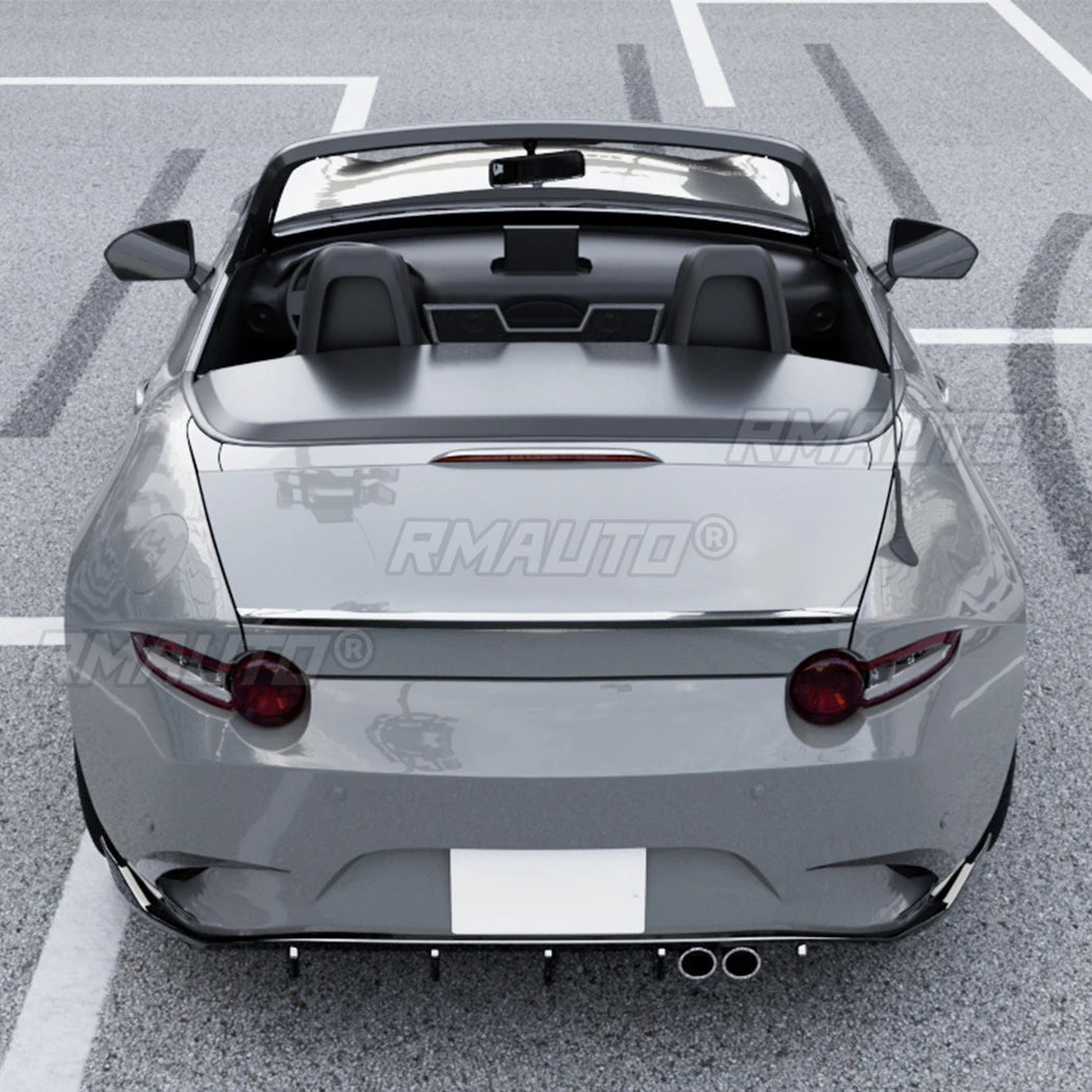 For Mazda MX-5 Miata ND 2016+ Body Kit Rear Bumper Spoiler Rear Bumper Splitter Guard Cover Apron Car Accessories