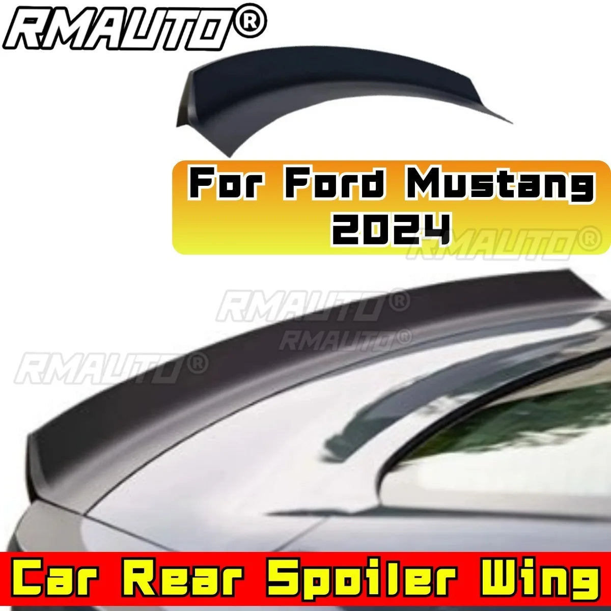 Car Rear Trunk Spoiler Wing Modification Part for Ford Mustang 2024 Rear Trunk Spoiler Wing Car Accessories