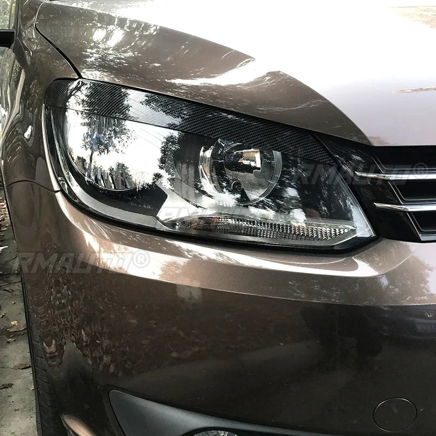 For VW Touran 2011-2015 Body Kit Auto Head Light Lamp Eyelids Eyebrow Headlight Decoration Car Styling Trim Car Accessories