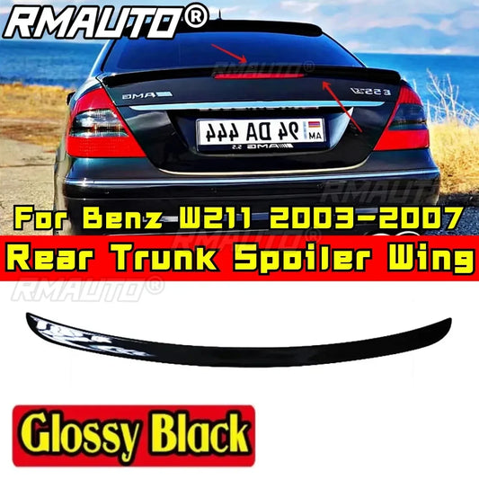 Car Rear Trunk Spoiler Exterior Part Car Rear Spoiler Wing for Mercedes-Benz W211 E-class E200 E260 2003-2007 Car Accessories