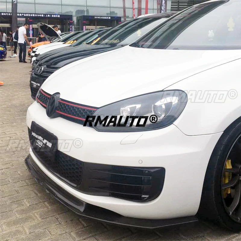 RMAUTO Car Front Fog Light Grille Cover HONEYCOMB Body Kit for VW Golf 6 MK6 GTI R R20 2008-2013 Fog Lamp Cover Car Accessories