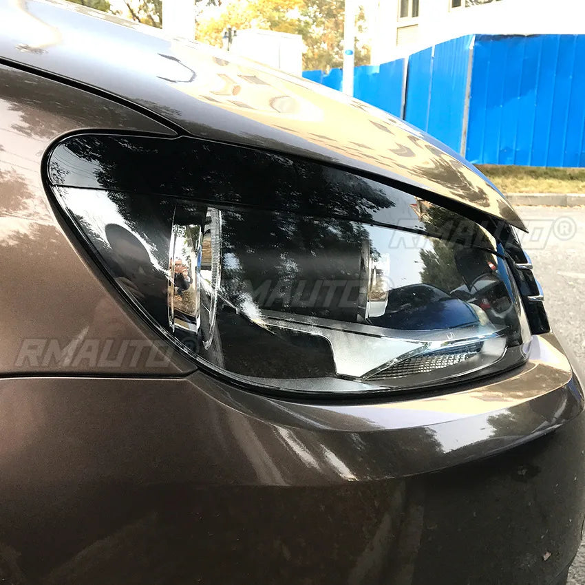 For VW Touran 2011-2015 Body Kit Auto Head Light Lamp Eyelids Eyebrow Headlight Decoration Car Styling Trim Car Accessories
