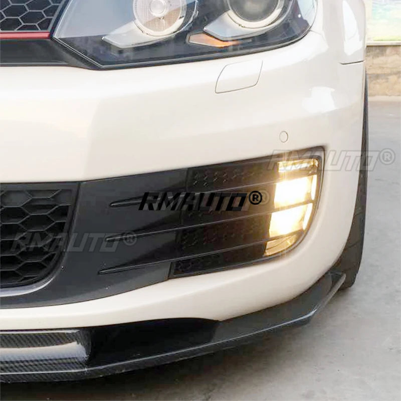 RMAUTO Car Front Fog Light Grille Cover HONEYCOMB Body Kit for VW Golf 6 MK6 GTI R R20 2008-2013 Fog Lamp Cover Car Accessories