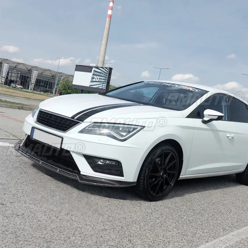 For Seat Leon MK3.5 2017-2019 Body Kit Front Bumper Spoiler Front Bumper Splitter Guard Cover Apron Car Accessories