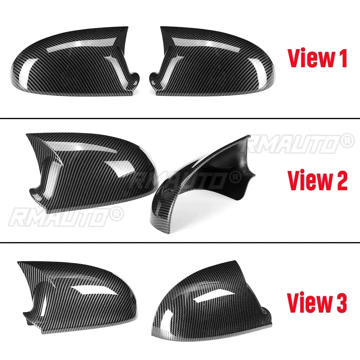 2X Rear View Mirror Cover Cap for VW for VOLKSWAGEN for Golf MK5 2003-2009 Rearview Mirror Cover Shell Case Trim Car Accessories