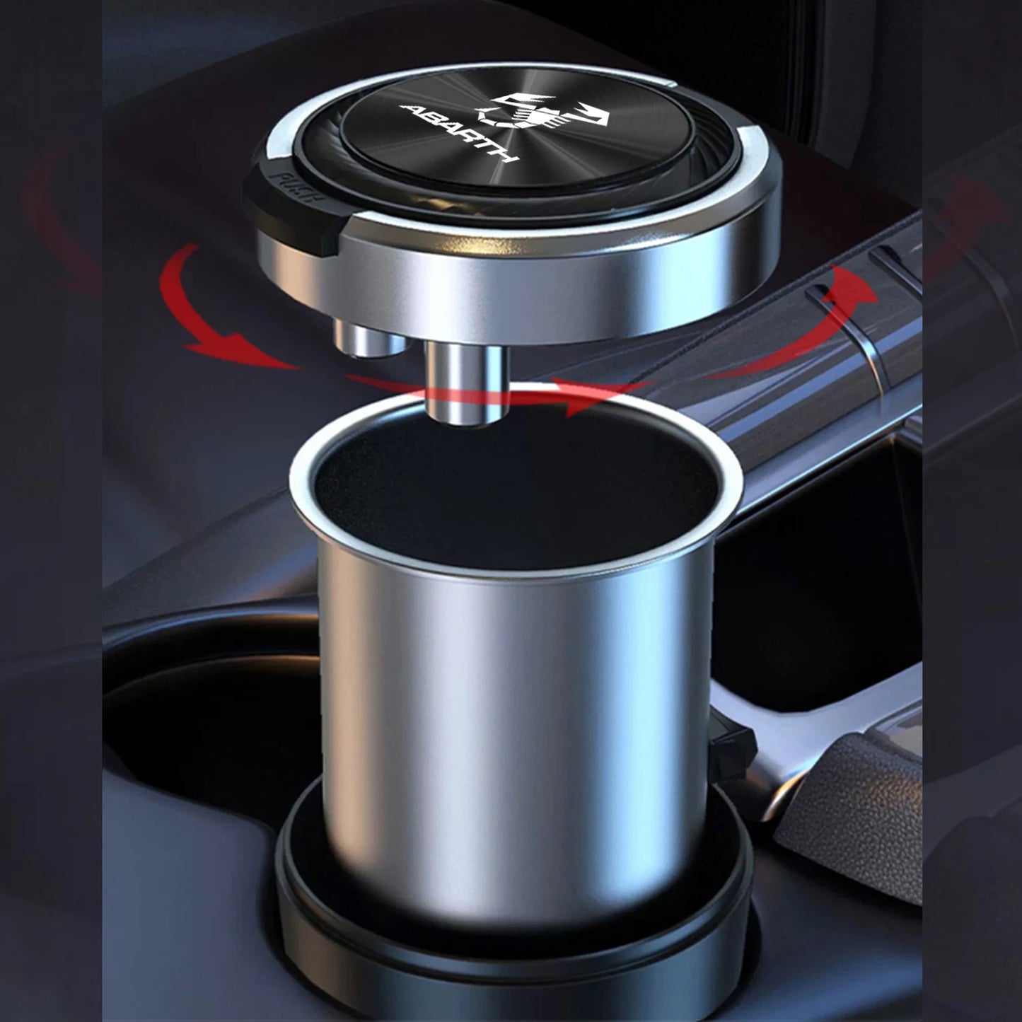car cenicero ashtray texture car accessoires for abarth 124 spider 500 500c 595 595c 695 695c auto