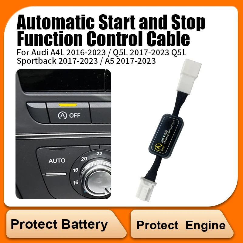 For AUDI A4 A5 Q5 Q5L Car Automatic Stop Start Engine System Off Close Control Sensor Plug Smart Stop Cancel  Auto Accessorie