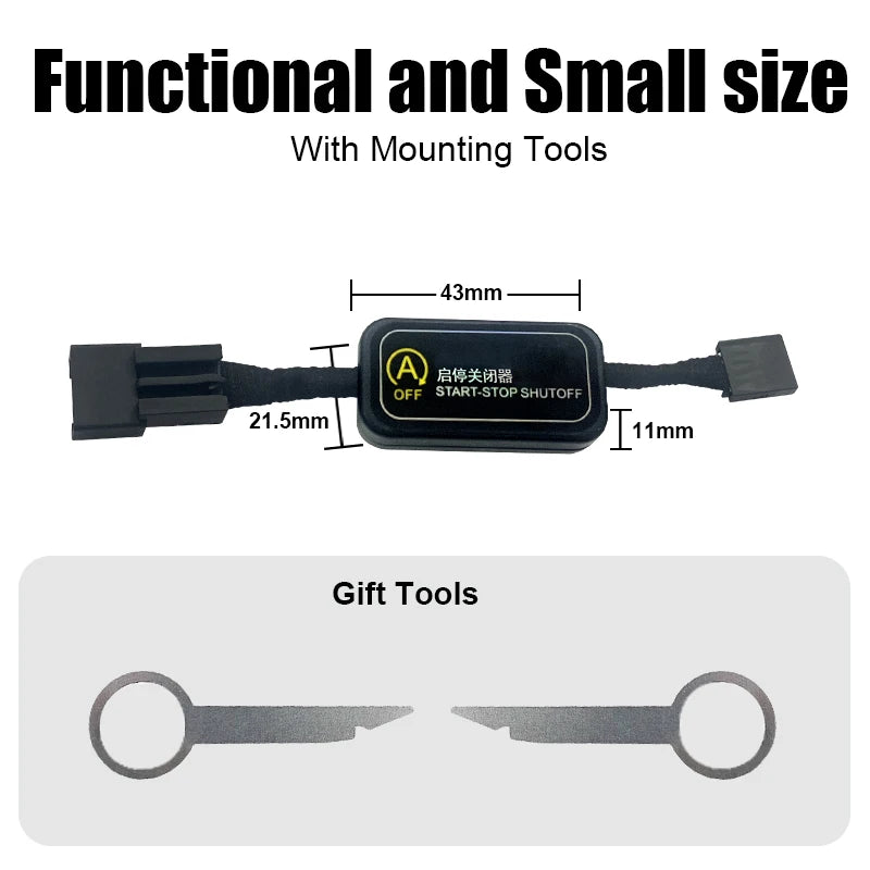 For AUDI A4 A5 Q5 Q5L Car Automatic Stop Start Engine System Off Close Control Sensor Plug Smart Stop Cancel  Auto Accessorie