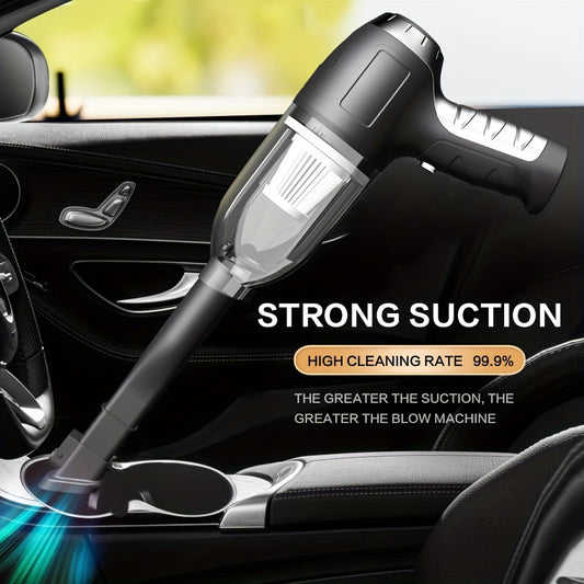 Mini Powerful Car Vacuum Cleaner, Wireless Cleaning Blow-drying Integrated Handheld Vacuum Cleaner, For Home Furniture Keyboard Sofa Cleaning Supplies