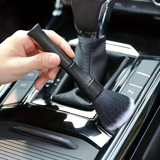 1pc Car Interior Detailing Brush, Soft Bristle Cleaning Brush Dusting Brush, Car Interior Cleaning Tool, Auto Detail Brush Car Dash Duster Brush (Black)