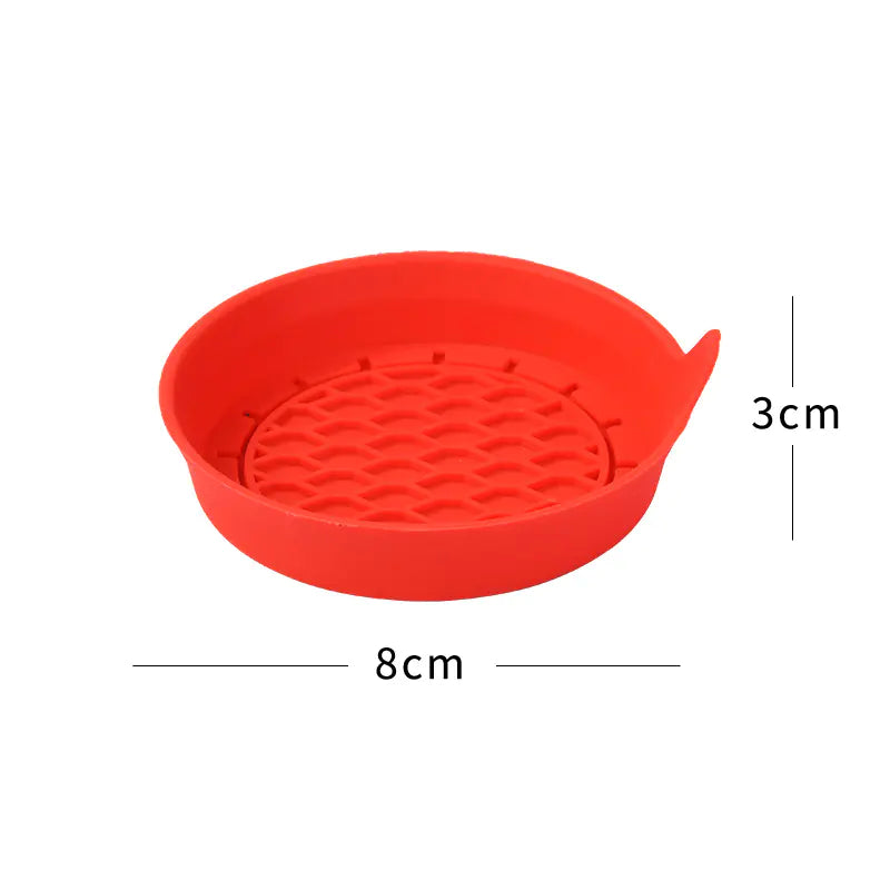 Creative Silicone Car Coaster with Rhinestones